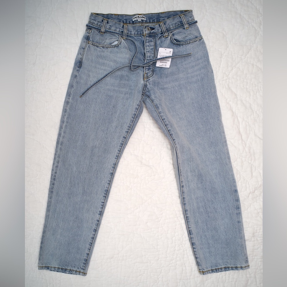 Men’s Cahlumn Blue Straight Cut Denim Jeans